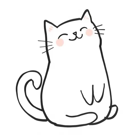 Minimalist Cat Emoji