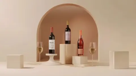 Pastel Wine Trio Pedestals