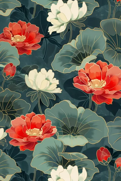 Anime Floral Wallpaper