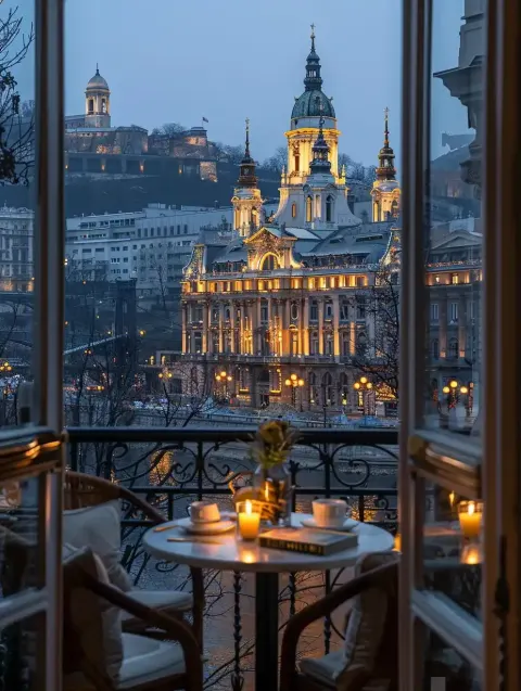Cafe Window Budapest View