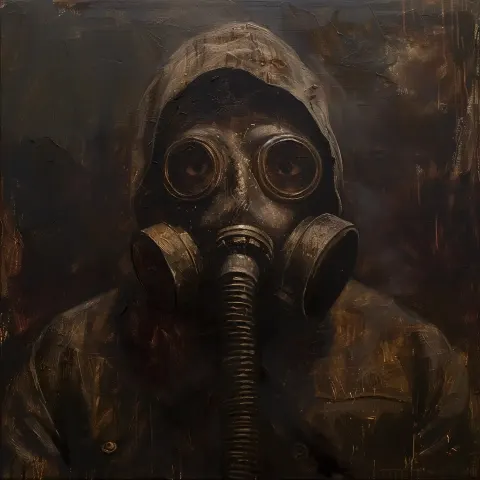 Rembrandt Gas Mask Portrait