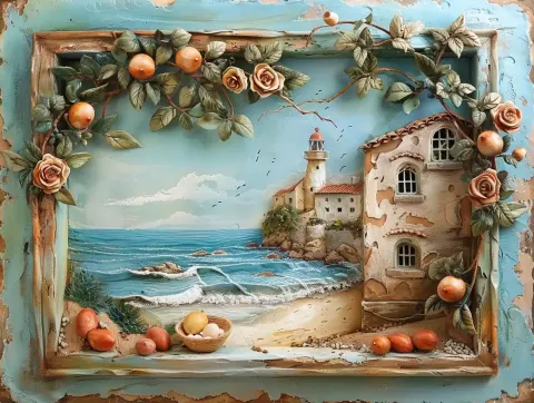 Clay Coastal Relief Art