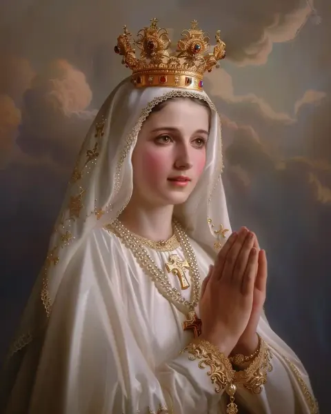 Vintage Our Lady Portrait