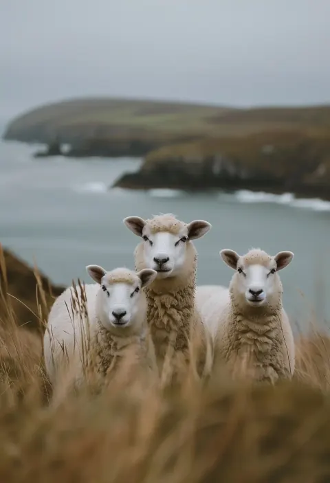 Minimalist Sheep in Ireland