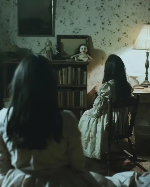 Dark Room Creepy Doll