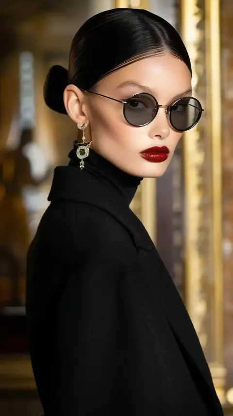 Luxe Tweed Fashion Portrait