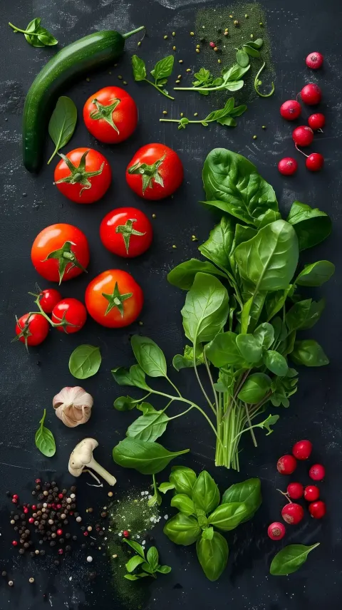 Top View Fresh Ingredients