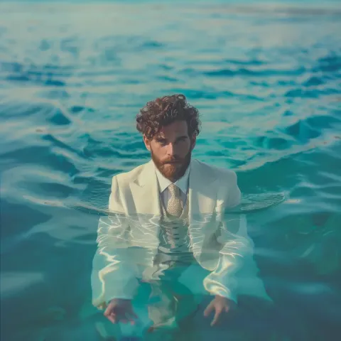 1920s Man in Water