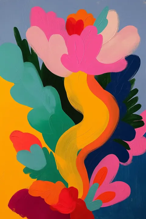 UFOs in Matisse Style