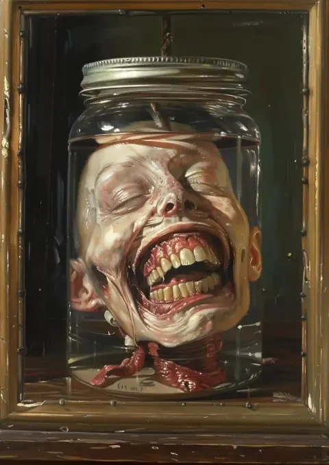 Victorian Head in Jar