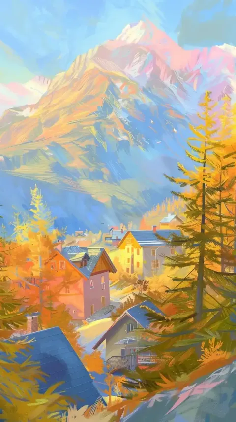 Ultra Realistic Mountain Village