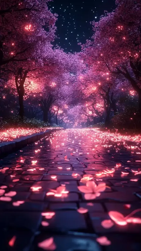 Dreamlike Night Path