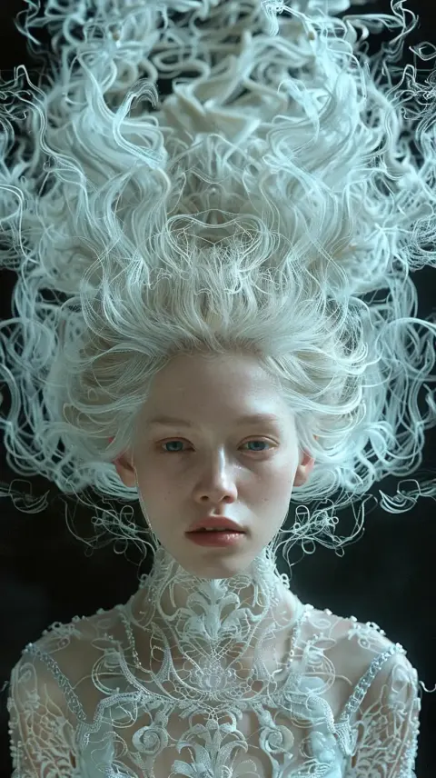 Smoke-Like Hair Art