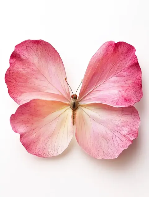 Butterfly on Pink Petal