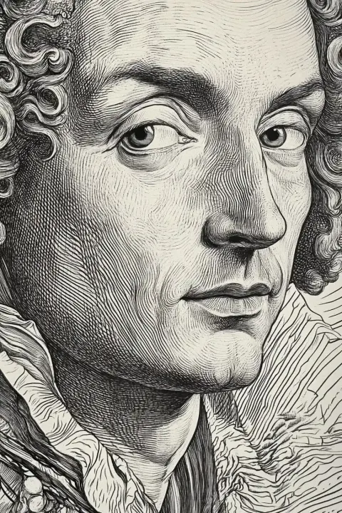 Baroque Nobleman Raster Portrait