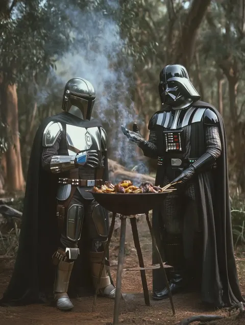 Mandalorian Vader Barbeque Film