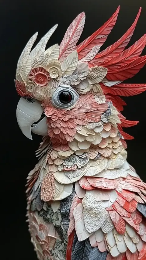 Hyper-Realistic Cockatoo Portrait
