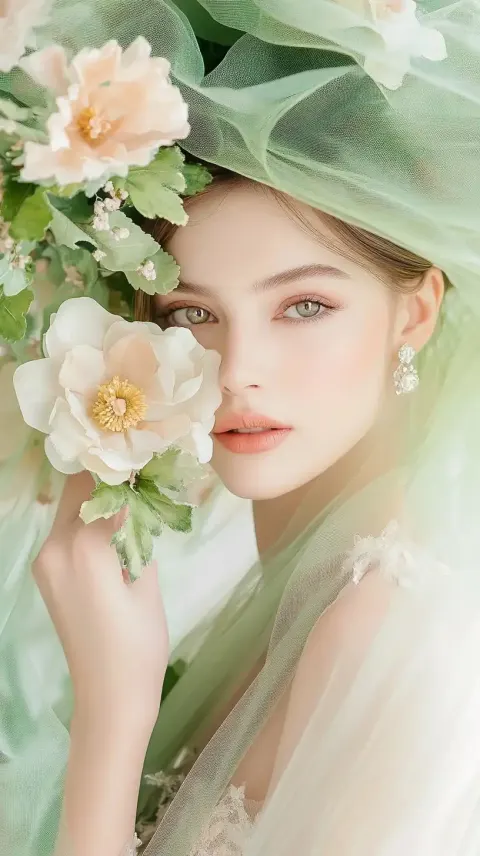 Elegant Hands with Flowers