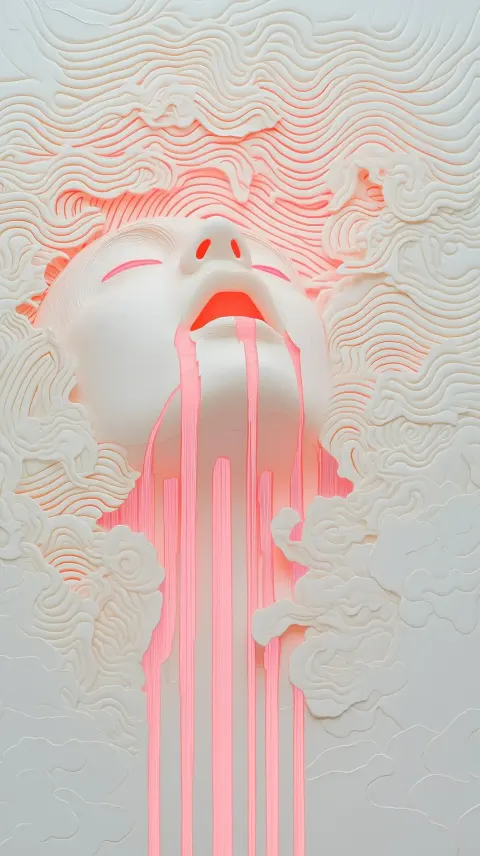 Laser-Etched Portrait with Beams