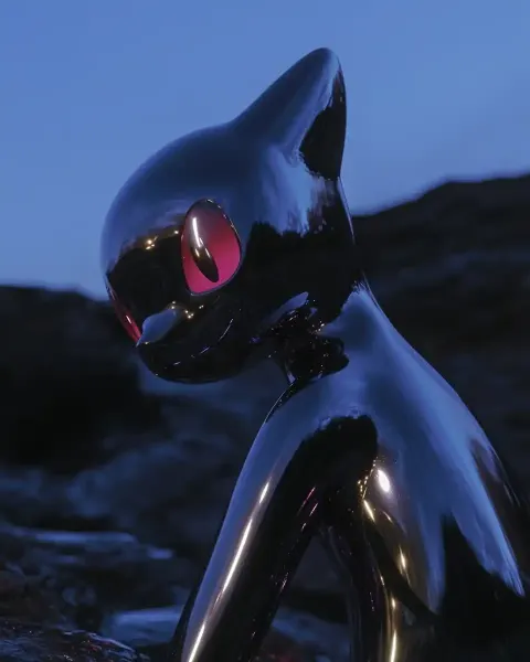 Iridescent Mew in Void