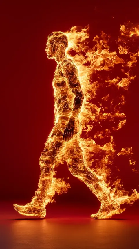 Flame Figure in Profile