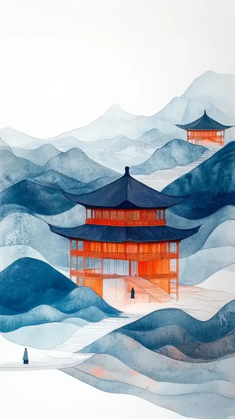 Miniature Landscape Watercolor