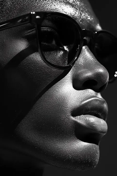Close-Up Male Model Portrait