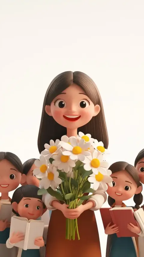 3D Teacher with Students