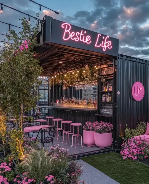 Modern Container Bar Garden