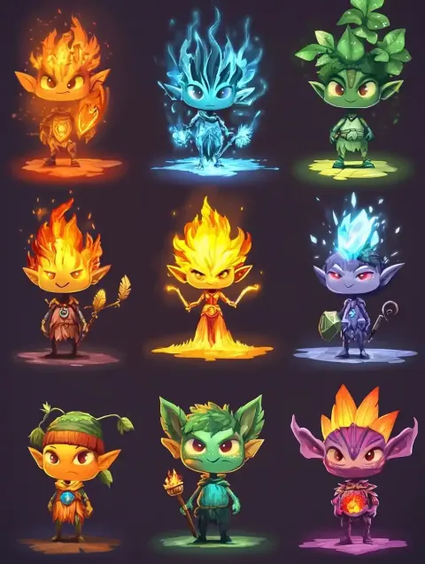 Elemental Sprites in 3D