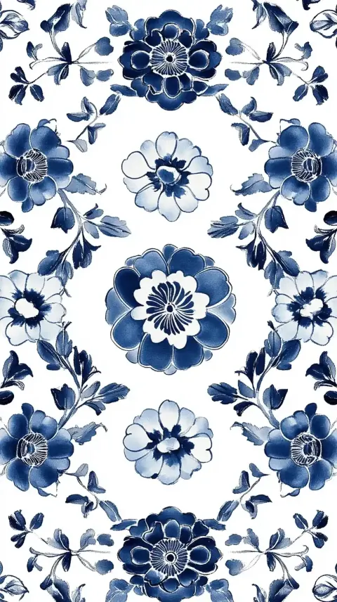 Minimalist Blue Porcelain Design
