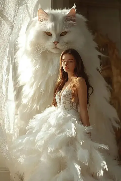 Fantasy Photography with Giant Cat