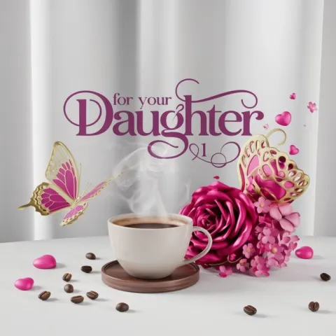 Elegant Rose Logo with Gold Script