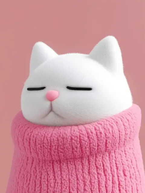 Tuxedo Cat in Cashmere