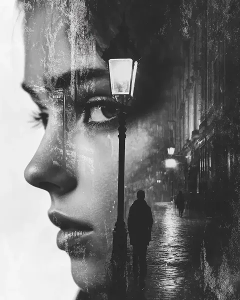 Double Exposure Night Scene