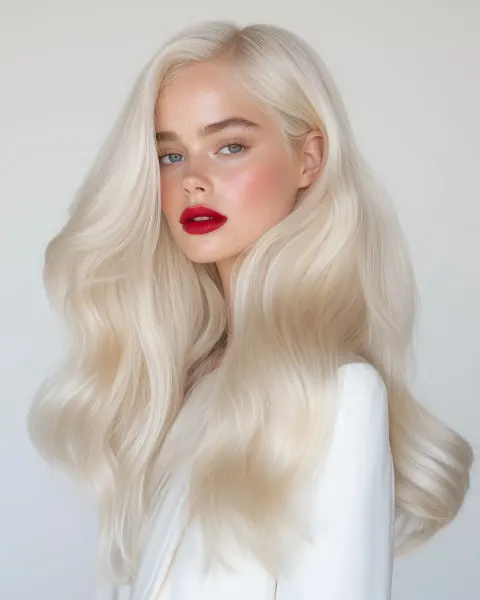 Blonde Model in Studio