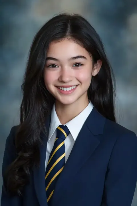 Yearbook Portrait Chinese Girl