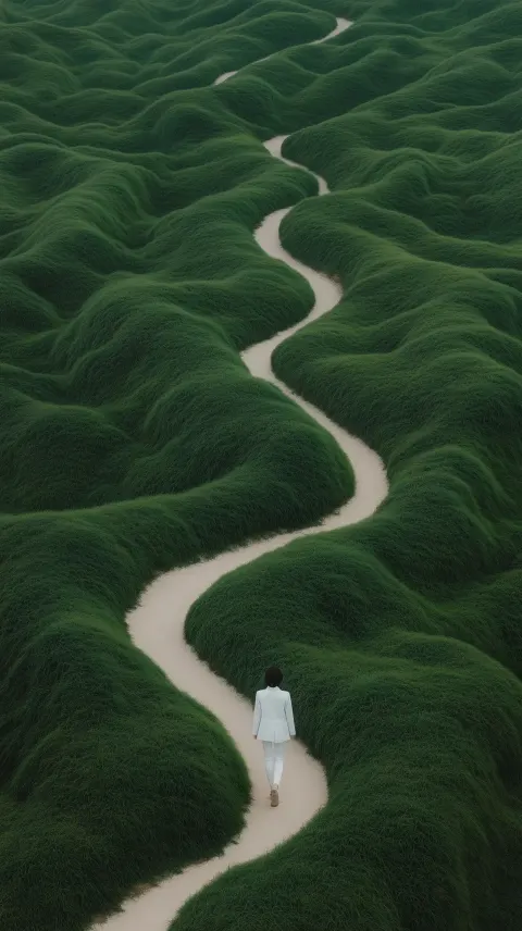 Surreal Woman on Path