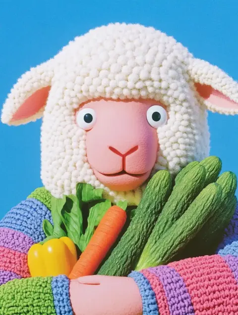 Detailed Lamb in Restaurant