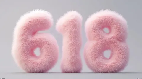 Fluffy Pink Number 618