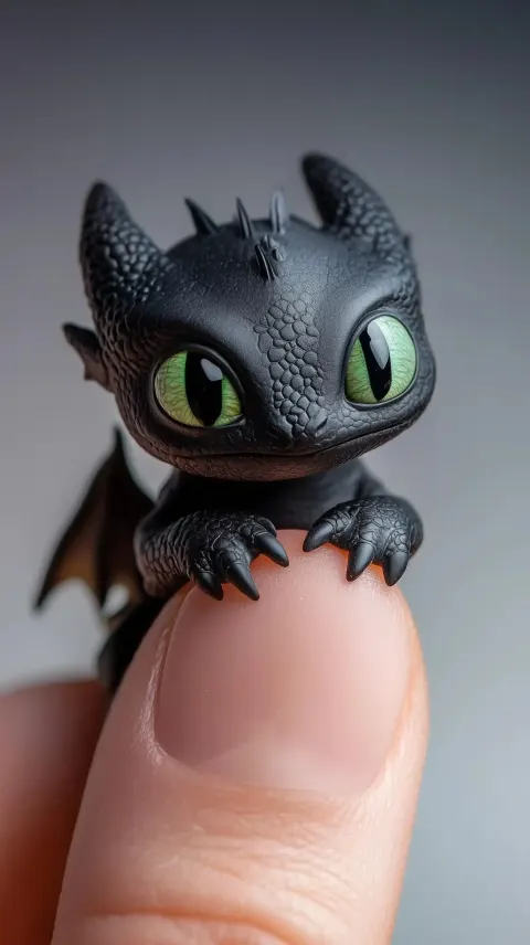 Macro Fantasy Dragon Portrait