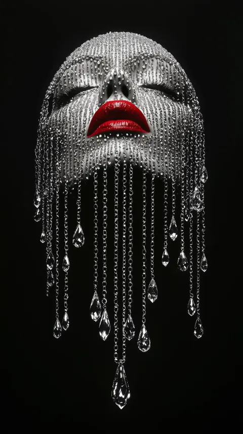 Symmetrical Face with Chains