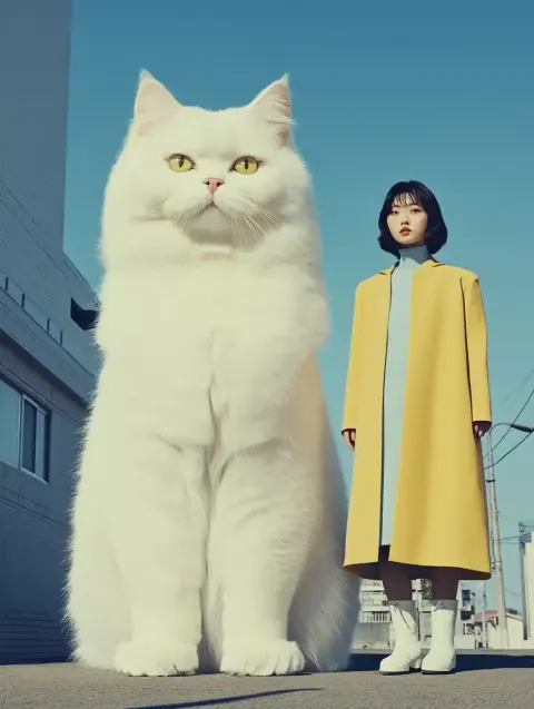 Surreal City Cat Photography