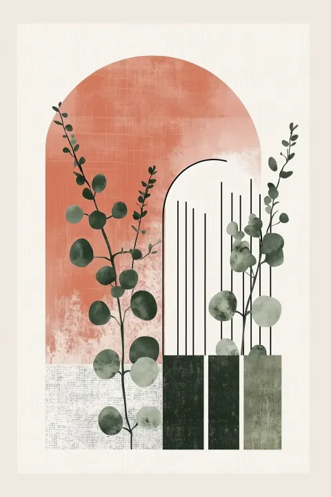 Pastel Geometric Boho Design