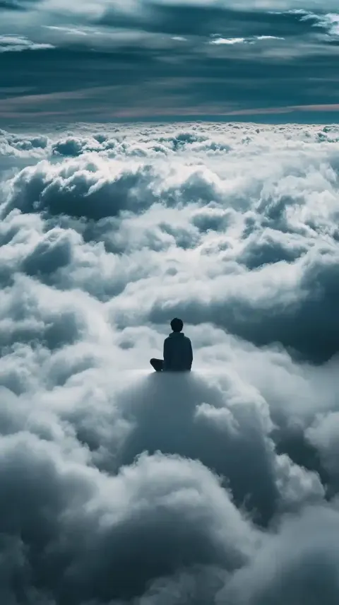 Surreal Cloud Sitting Photography