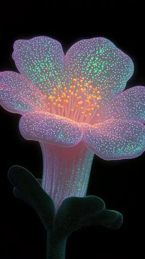 Night Blooming Flower Close-Up