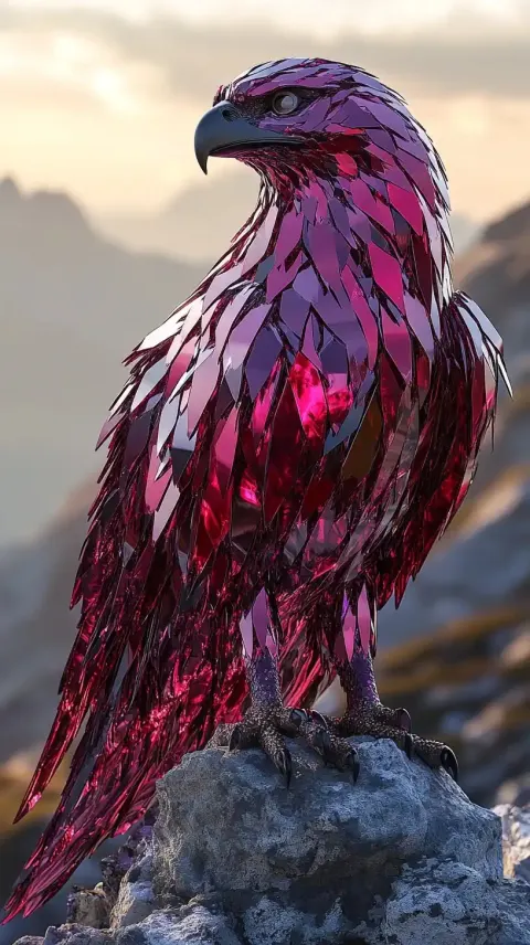 Ruby Eagle on Cliffside