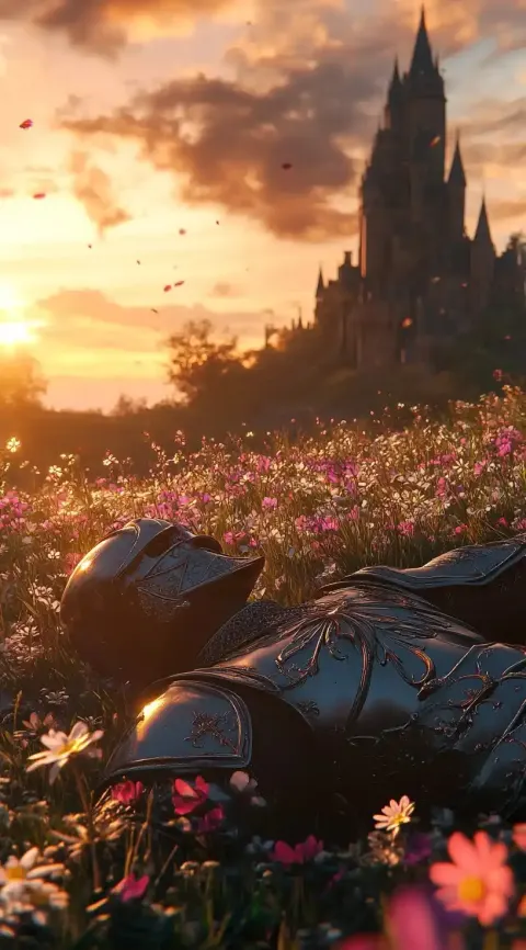 Knight on Wildflower Carpet