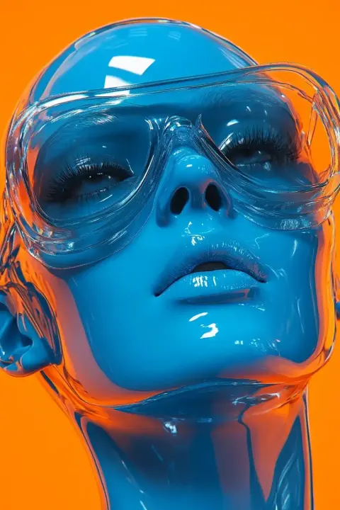 Futuristic VR Figure Portrait