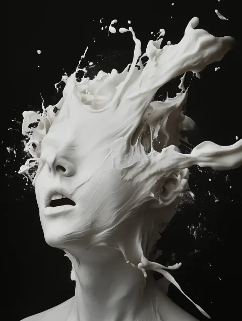 Surreal White Art Contrast